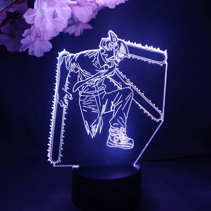 Colorful Makima Nightlight Decoration Lamps