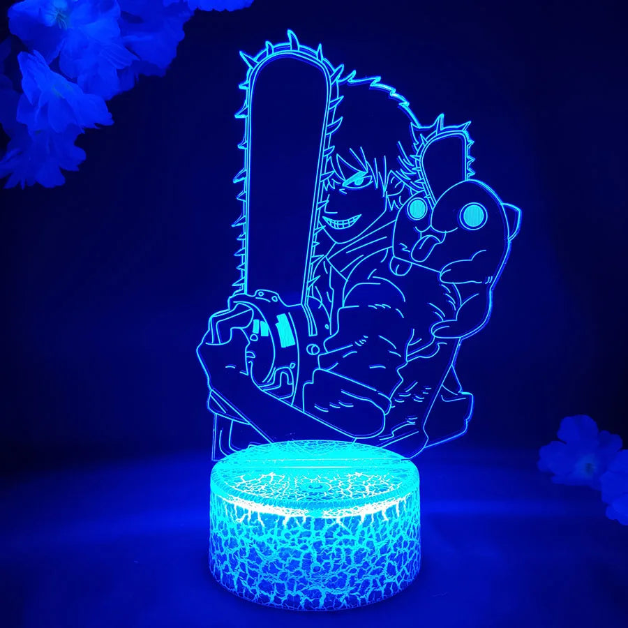 Colorful Makima Nightlight Decoration Lamps