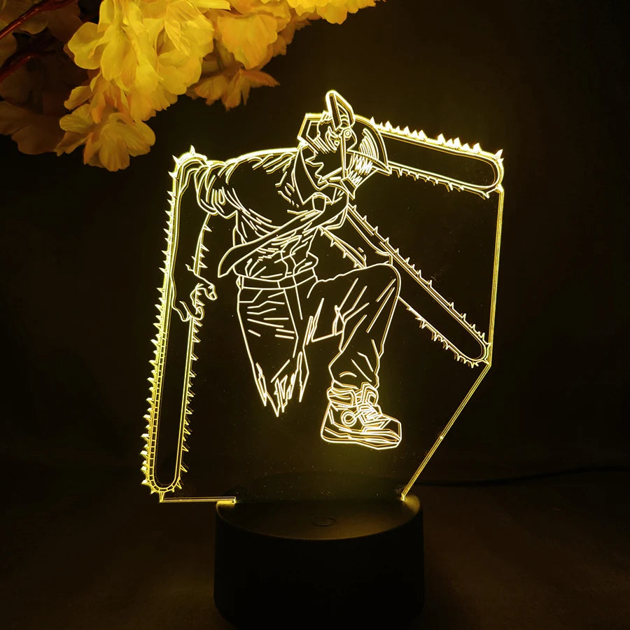 Colorful Makima Nightlight Decoration Lamps
