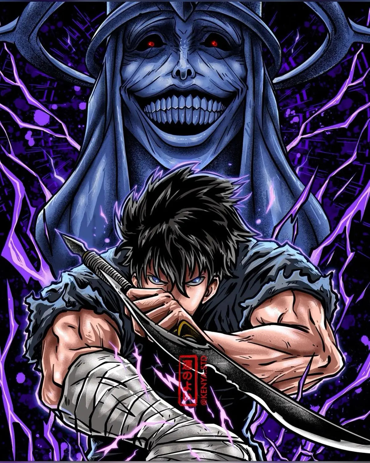 Solo Leveling Anime Poster For Living Room Home Decor