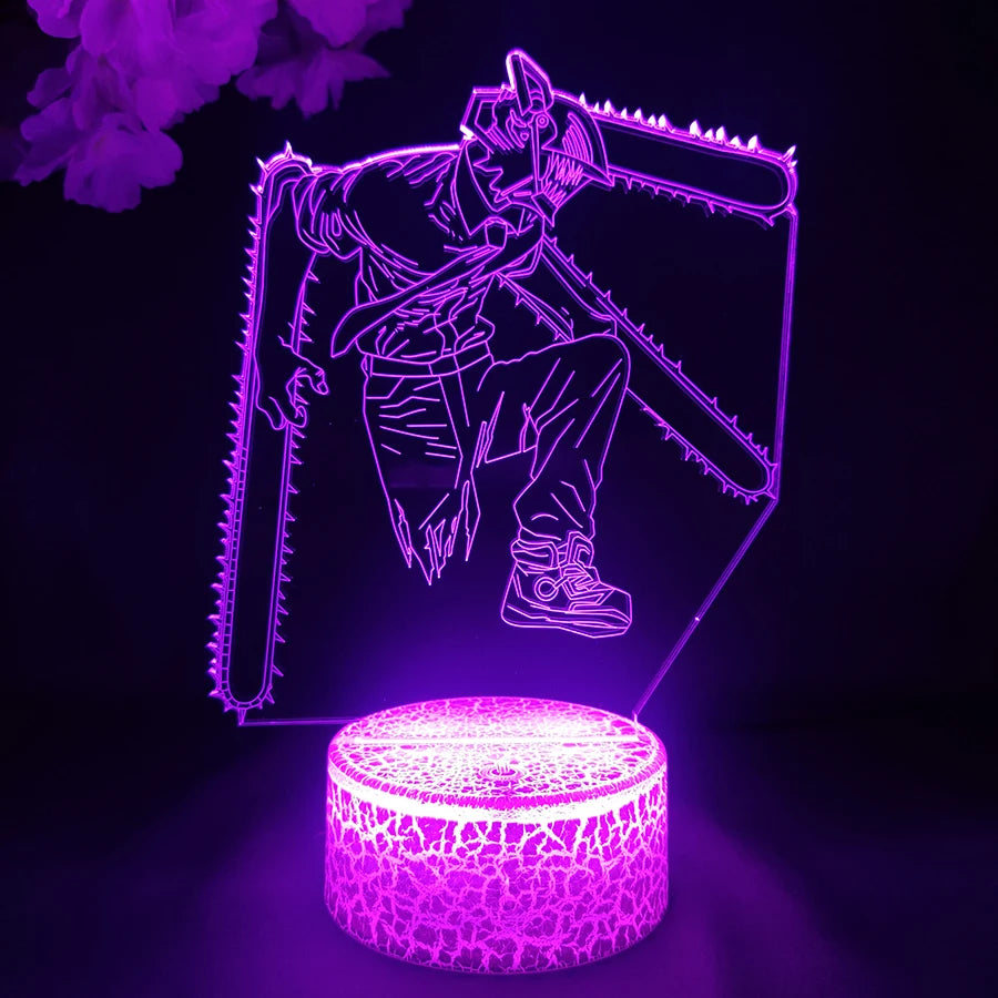 Colorful Makima Nightlight Decoration Lamps