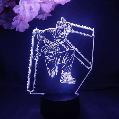 Colorful Makima Nightlight Decoration Lamps