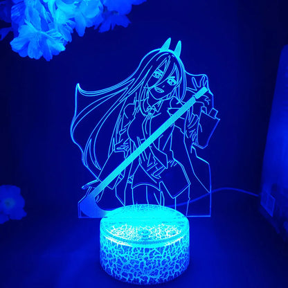 Colorful Makima Nightlight Decoration Lamps