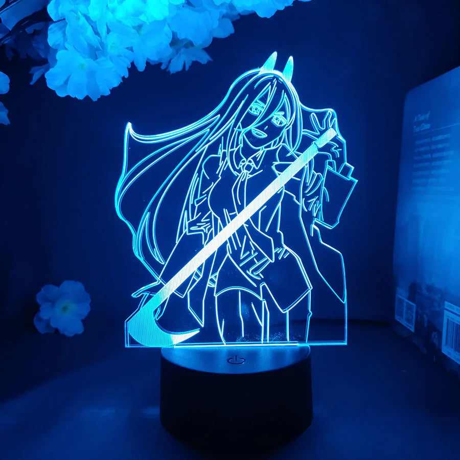 Colorful Makima Nightlight Decoration Lamps