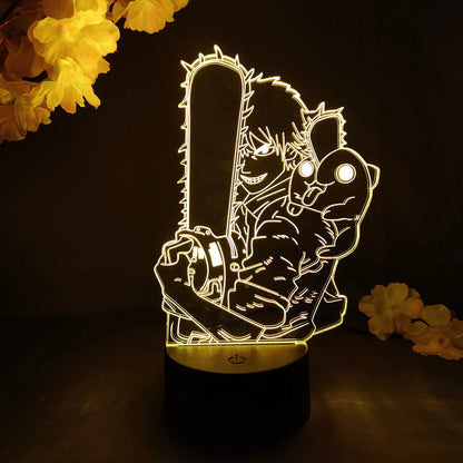 Colorful Makima Nightlight Decoration Lamps