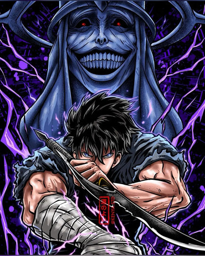 Solo Leveling Anime Poster For Living Room Home Decor