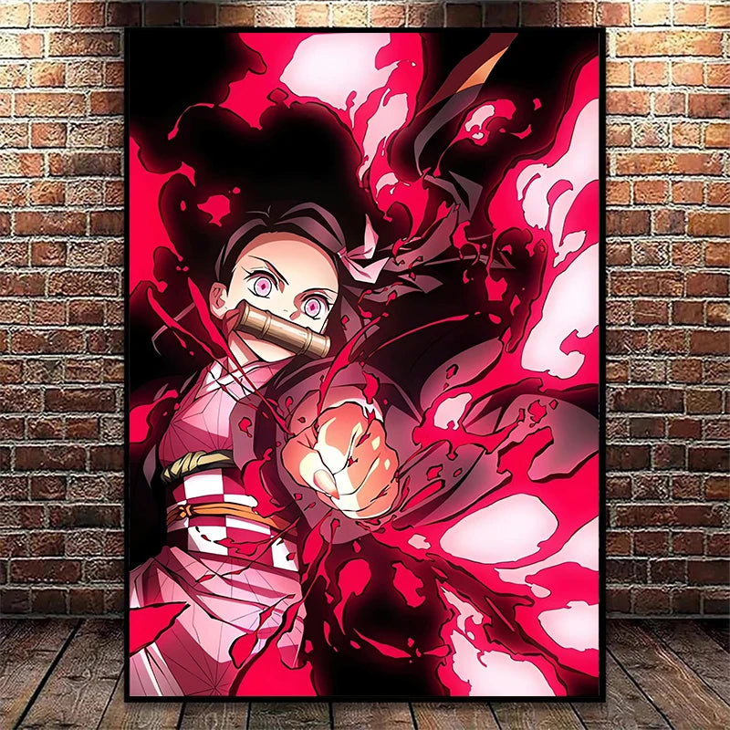 Demon Slayer Wall Art Poster Nezuko And Tanjiro