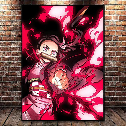Demon Slayer Wall Art Poster Nezuko And Tanjiro