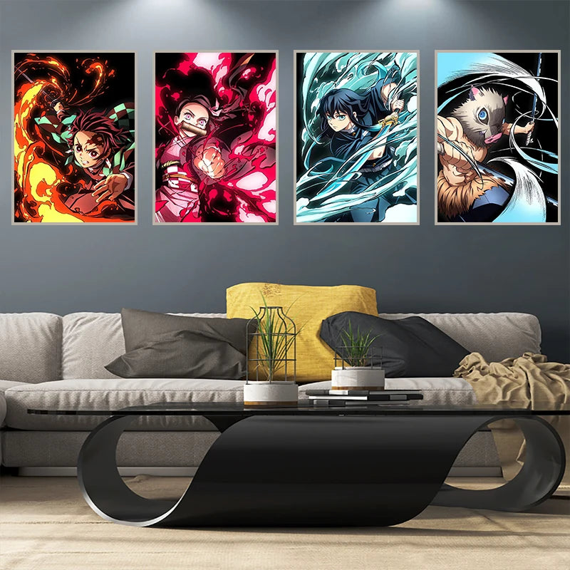 Demon Slayer Wall Art Poster Nezuko And Tanjiro