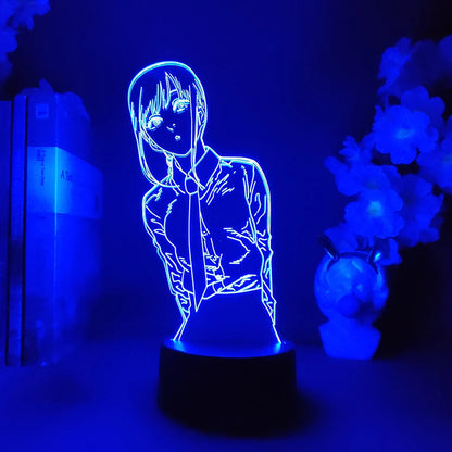 Colorful Makima Nightlight Decoration Lamps