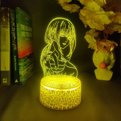 Colorful Makima Nightlight Decoration Lamps