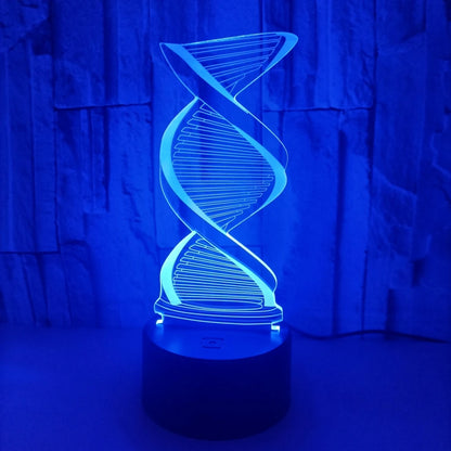 DNA Model 3D Illusion Night Light Lamp with 7 Colors