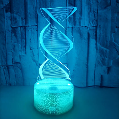 DNA Model 3D Illusion Night Light Lamp with 7 Colors