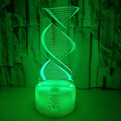 DNA Model 3D Illusion Night Light Lamp with 7 Colors