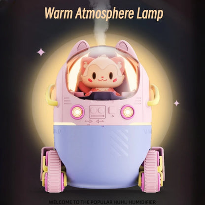 Lovely Cartoon Air Humidifier with Warm Light For Home Office Desk