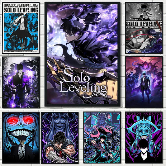 Solo Leveling Anime Poster For Living Room Home Decor