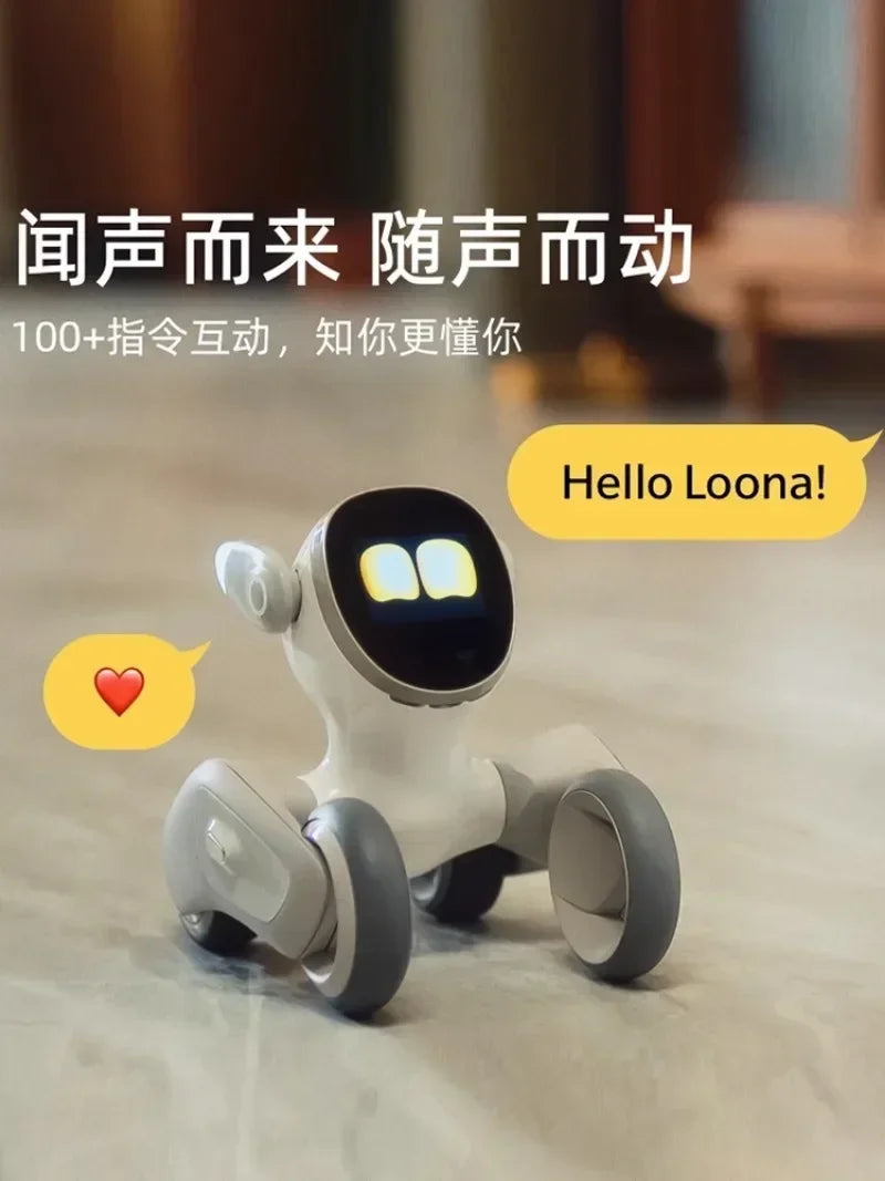 Electronic Dog Companion with Interactive Programming