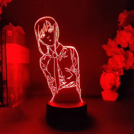 Colorful Makima Nightlight Decoration Lamps