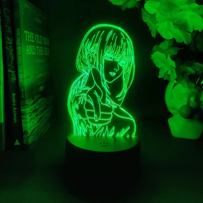 Colorful Makima Nightlight Decoration Lamps