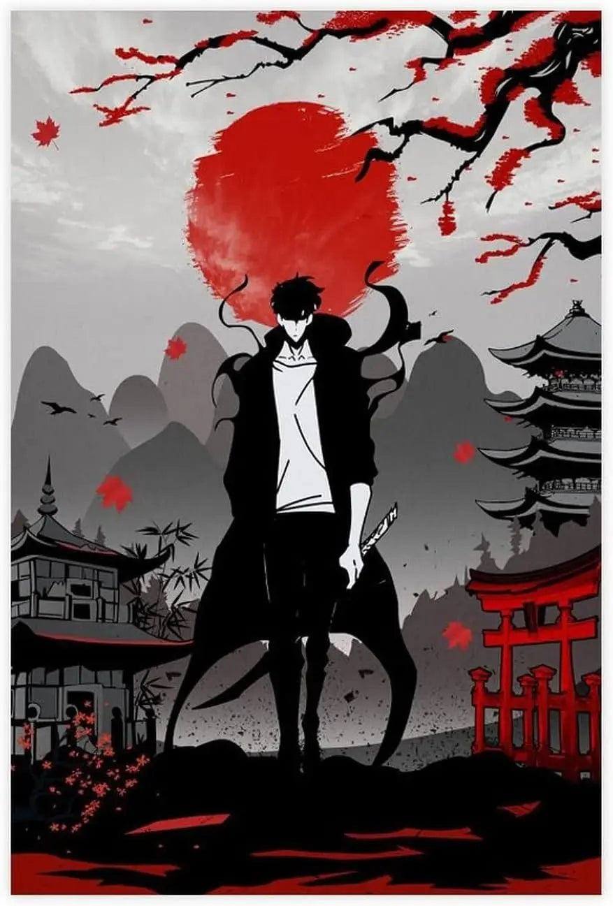 Solo Leveling Anime Poster For Living Room Home Decor