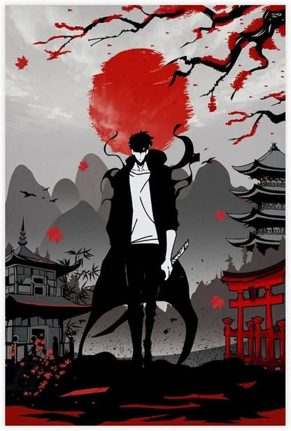 Solo Leveling Anime Poster For Living Room Home Decor