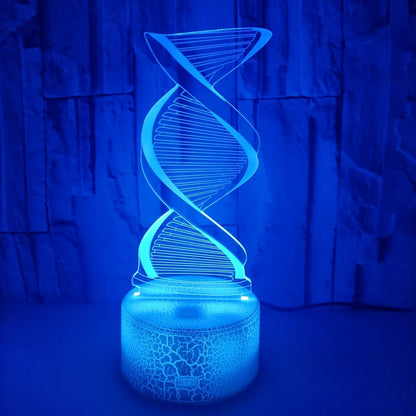 DNA Model 3D Illusion Night Light Lamp with 7 Colors