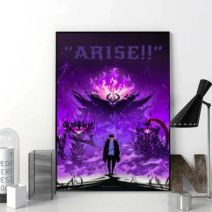 Solo Leveling Anime Poster For Living Room Home Decor